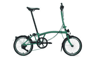 Brompton C Line - High 16 Zoll 4K Faltrad - Palm Green