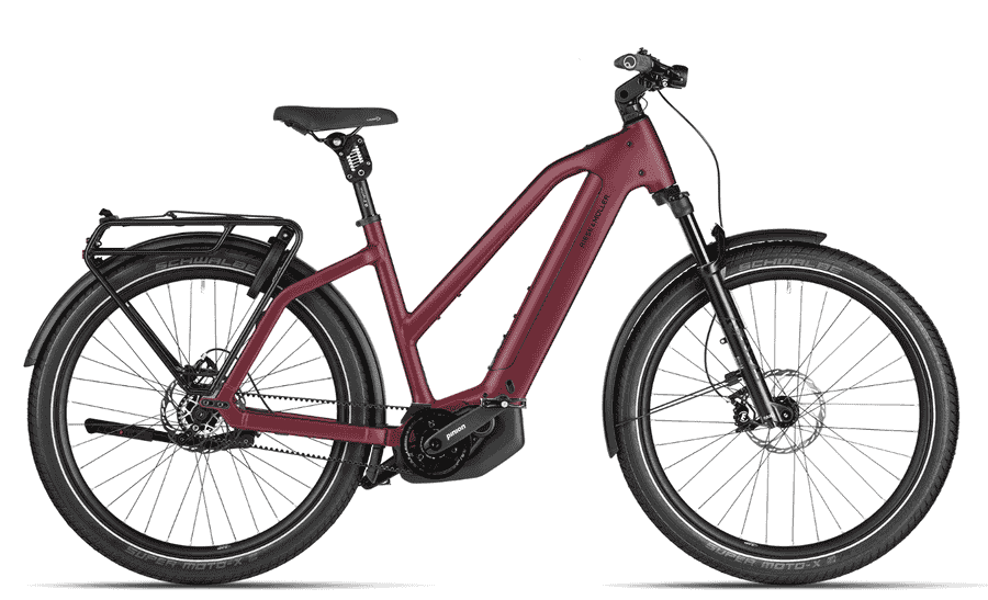 Riese & Müller Charger5 Mixte pinion - 27,5 Zoll 800Wh Pinion E1.12 Trapez - dark red matt