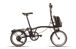 Brompton New C line Electric High - 16 Zoll 345Wh 4K Faltrad - Red Plum
