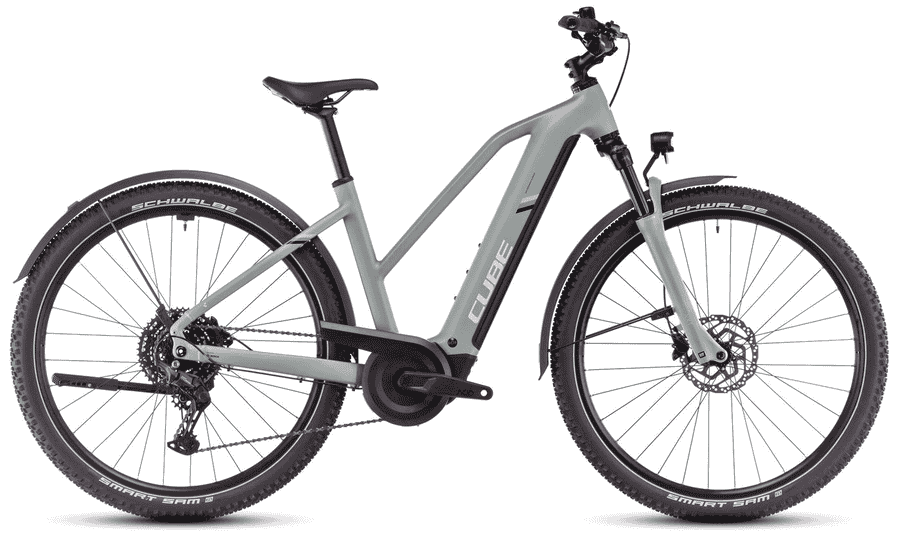 Cube Nuride Hybrid Pro Allroad - 28 Zoll 800Wh 10K Trapez - pistachio´n´stonegrey