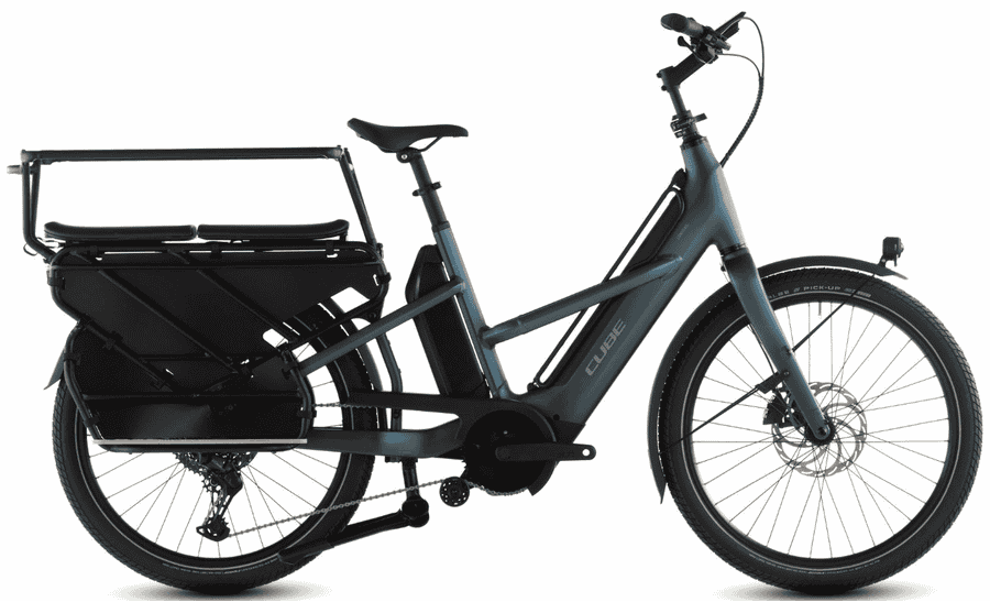 Cube Longtail Hybrid Family 800 - 26 Zoll 800Wh 11K Lastenrad - royalgreen´n´black
