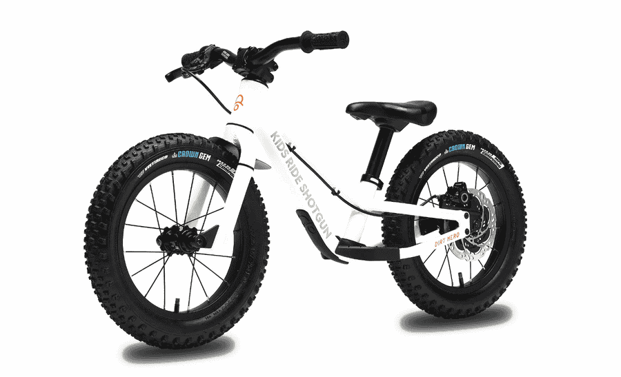 Kids Ride Shotgun - Dirt Hero Magura - 12 Zoll Laufrad - White