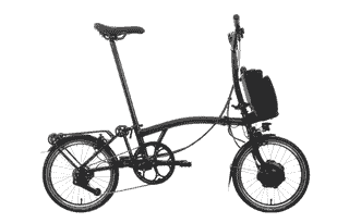 Brompton C-Line Electric  - 16 Zoll 300Wh 12K Faltrad - Black Lacquer