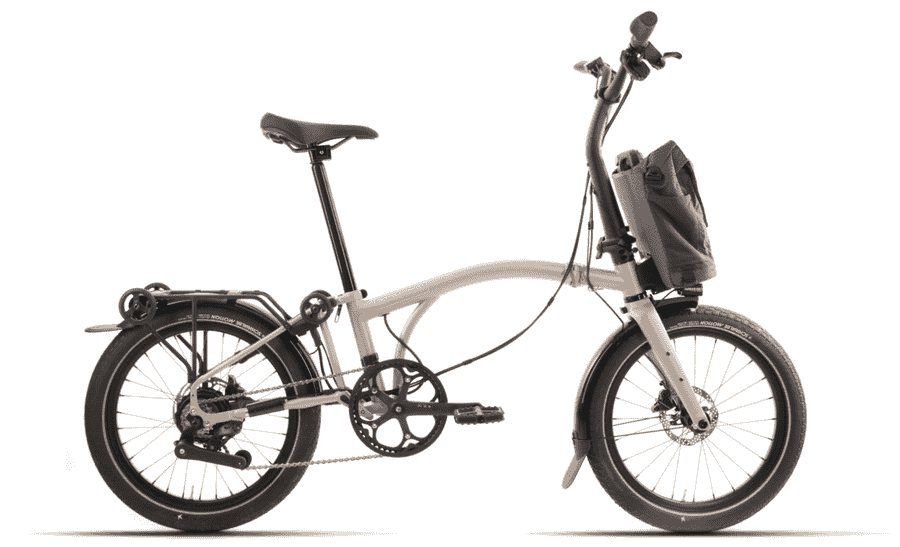 Brompton G Line Electric City+ - 20 Zoll 345Wh 4K Faltrad - Traildust White