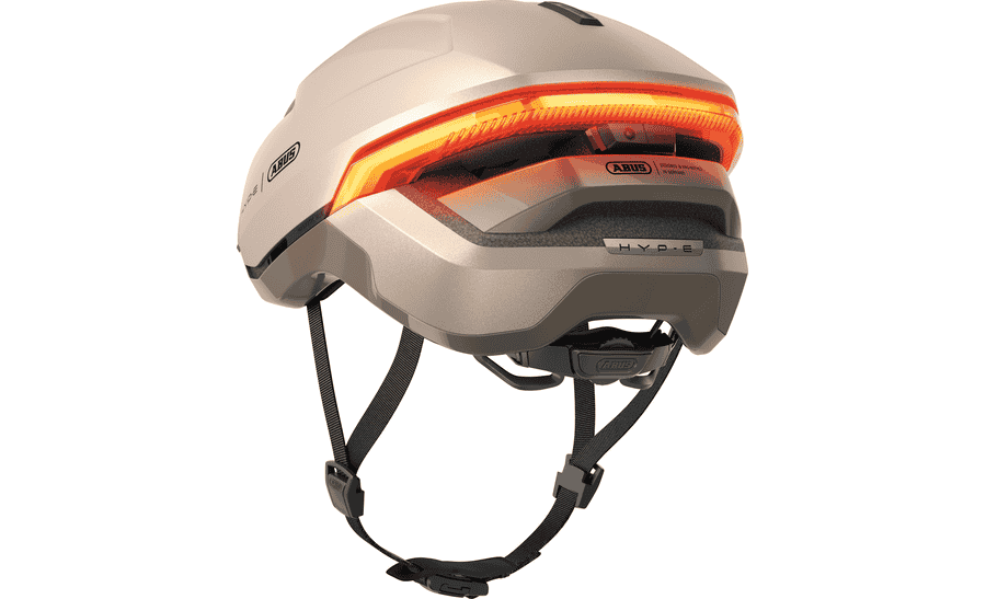 HYP-E Helm Champagne Gold  smart & sicher mit Blinker & Licht