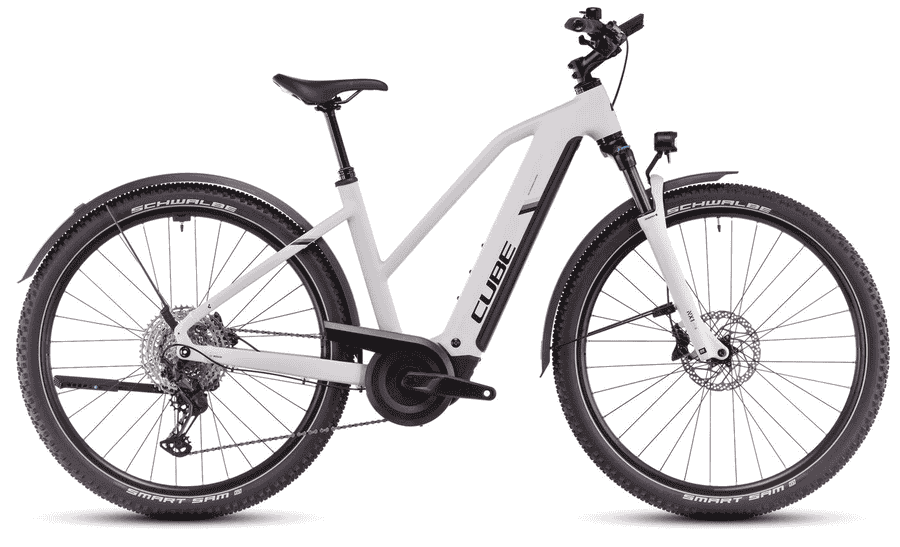 Cube Nuride Hybrid EXC Allroad - 28 Zoll 800Wh 12K Trapez - cotton´n´silver