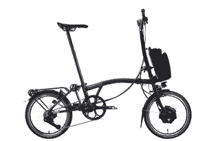 Brompton P-Line Electric Explore 12-speed - Typ H - 16 Zoll 300Wh 12K Faltrad - Amethyst Lacquer