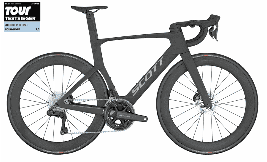 Scott Foil RC 10 black - 28 Zoll 24K Diamant - Carbon Black