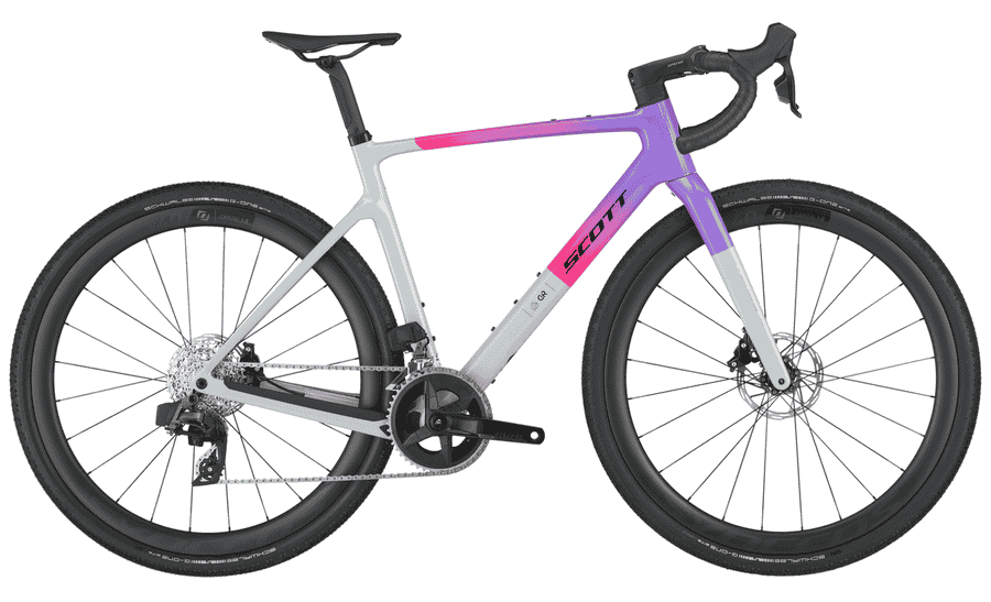 Scott Addict Gravel 20 - 28 Zoll 24K Diamant - narwal grey/fade purple