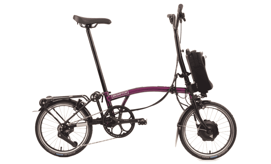 Brompton C-Line Electric Urban 4-speed - Typ H- 16 Zoll 300Wh 4K Faltrad - Amethyst Lacquer