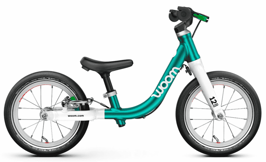 Woom GO 1 - 12 Zoll Laufrad - metallic turquoise