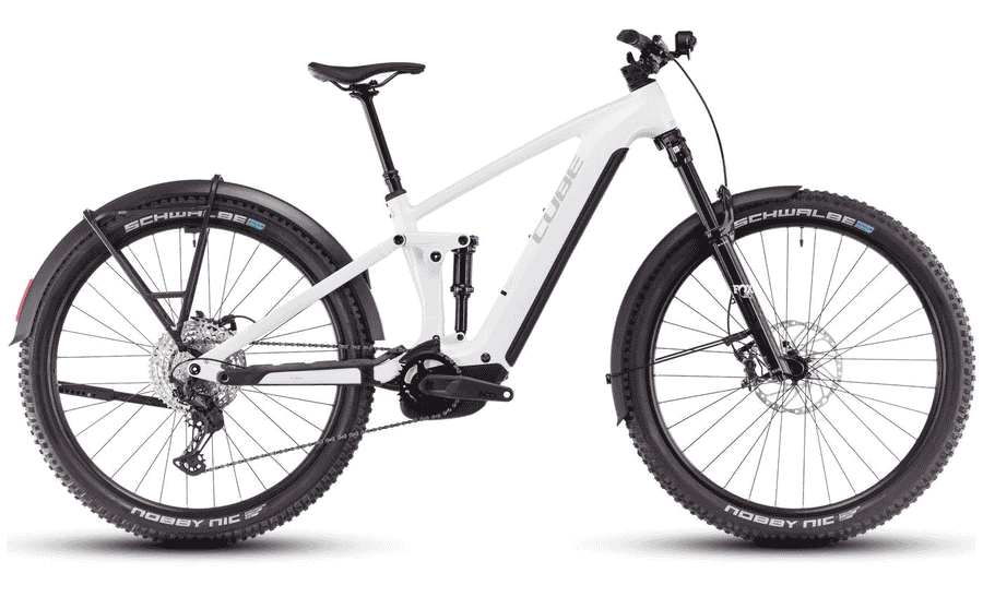 Cube Stereo Hybrid ONE44 EXC Allroad metallicwhite n black - 27.5 / 29 Zoll 800Wh 12K Fully - whitemarble n black