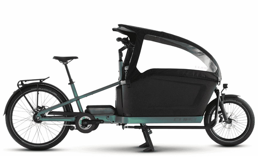 Cube Cargo Hybrid Comfort Pro Family 800 - 20 / 26 Zoll 800Wh 5N Lastenrad - smaragdgrey´n´reflex