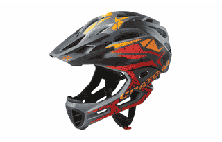 Cratoni C-Maniac Pro - black-red-orange matt 