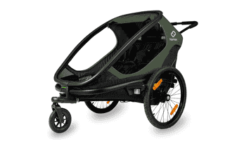 Hamax Outback 2 Sitzer - Kinderanhänger - green black