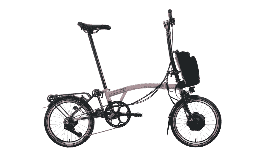 Brompton C-Line Electric - 12 Speed - Typ H - 16 Zoll 300Wh 12K Faltrad - Flamingo Pink