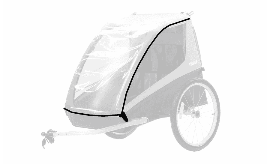 Thule Raincover für Chariot Cab 2