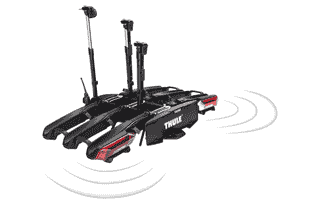  Thule Heckträger Epos ParkSecure - faltbarer Fahrradträger für 3 Fahrräder