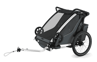 Thule Chariot Cab - 2 Sitzer Kinderanhänger - dark slate