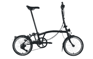 Brompton C Line - Typ H - 16 Zoll 4K Faltrad - Black Matt