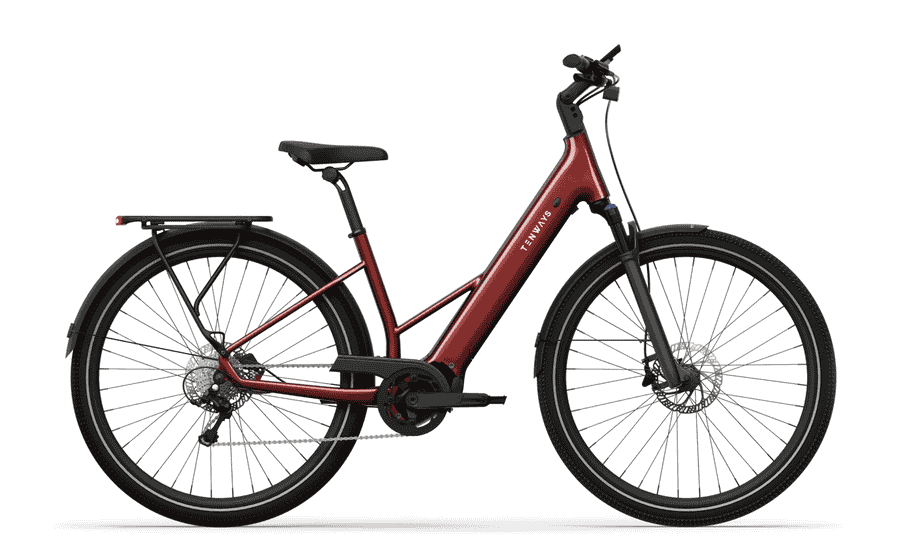 Tenways Ago Air - 28 Zoll 560Wh 9K Wave - velvet red