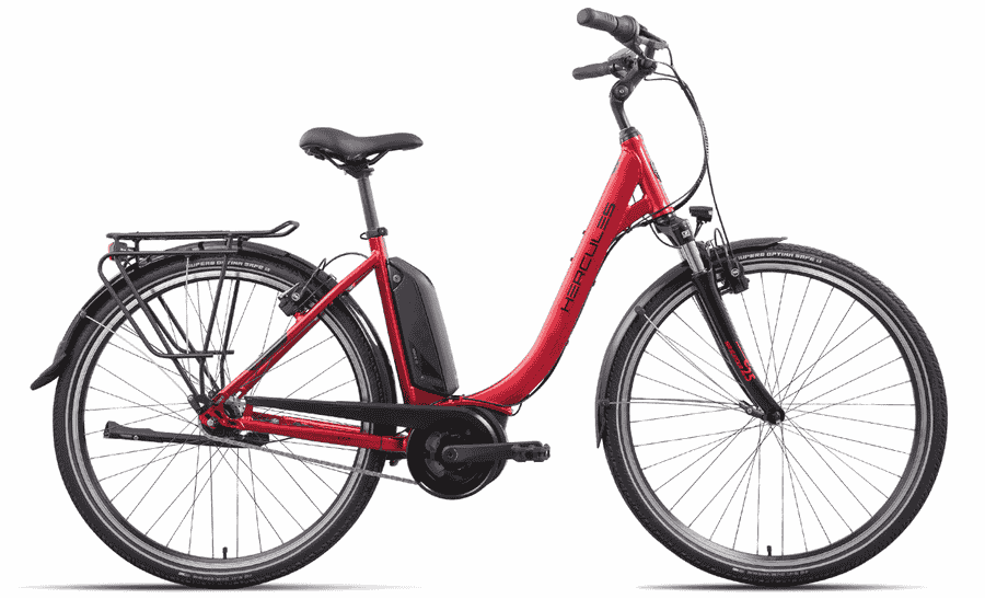 HERCULES Lyon R7 - 28 Zoll 500Wh 7N-RT Wave - redmetallic-glossy