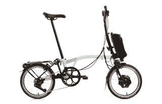 Brompton C-Line Electric Urban 4-speed - Typ H- 16 Zoll 300Wh 4K Faltrad - Turkish Green