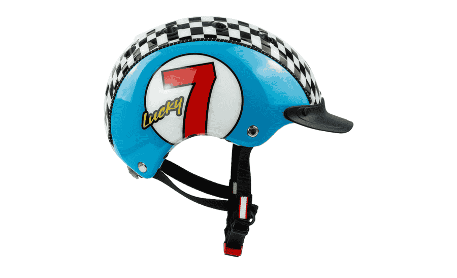 Casco Mini 2 Kinderhelm Lucky 7 - blau