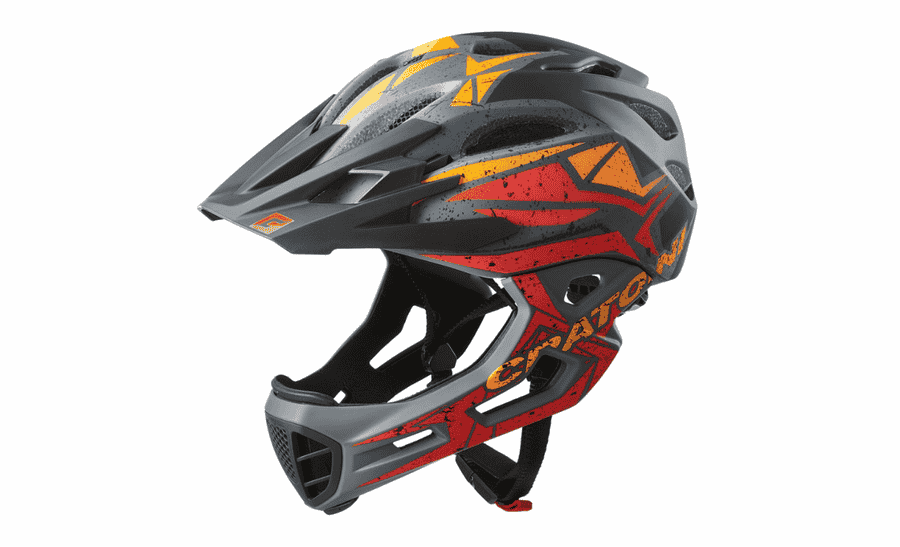Cratoni C-Maniac Pro - black-red-orange matt 
