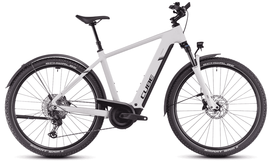 Cube Nuride Hybrid EXC Allroad - 28 Zoll 800Wh 12K Diamant - cotton´n´silver