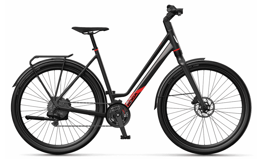 Koga F3 5.0 - 28 Zoll 30K Wave - panter black high gloss