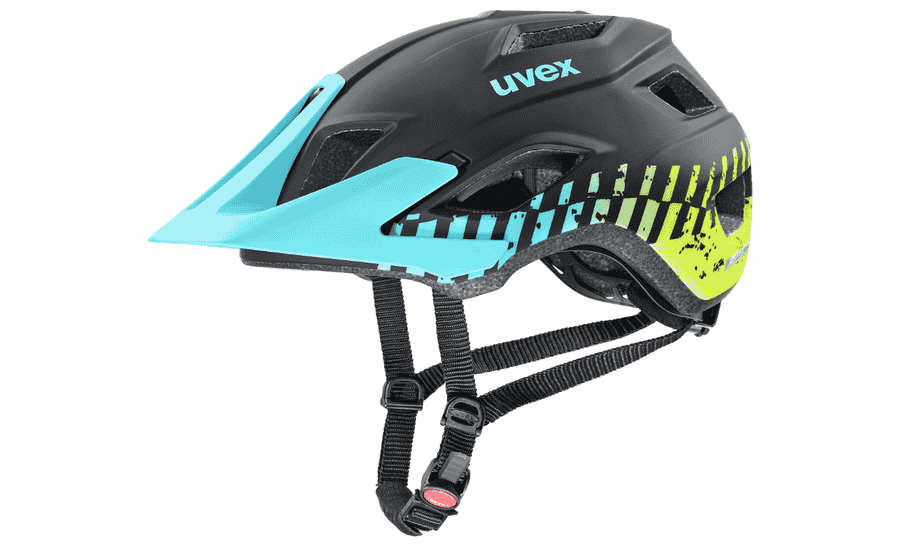 Uvex access - black-aqua-lime matt