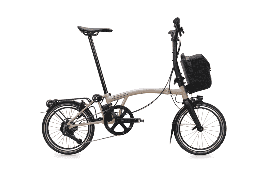 Brompton P Line Electric - Typ H - 16 Zoll 345Wh 4K Faltrad - Dune Sand