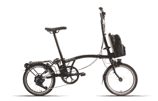 Brompton New C line Electric High - 16 Zoll 345Wh 4K Faltrad - matt black