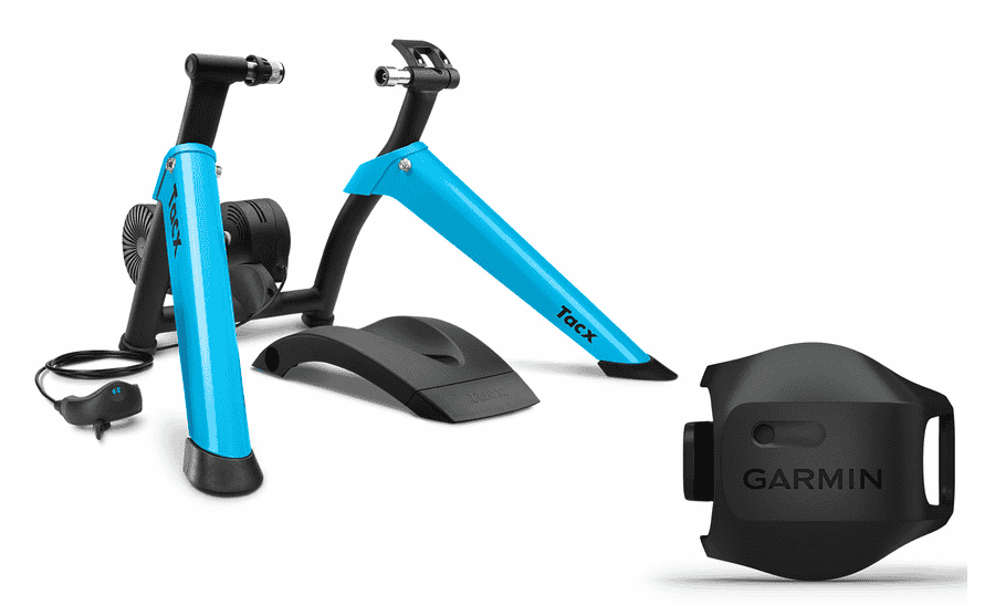 Tacx Boost Heimtrainer Bundle inkl. Garmin Geschwindigkeitssensor 2 (für 26 bis 29 Zoll Laufräder)