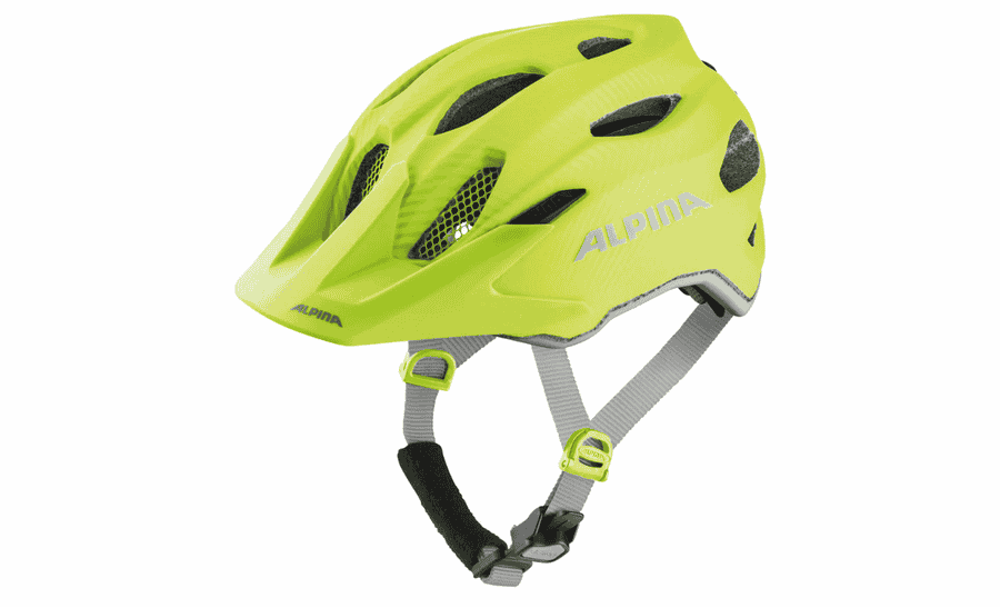 Alpina Carapax Jr. Flash Kinderhelm - be visible matt