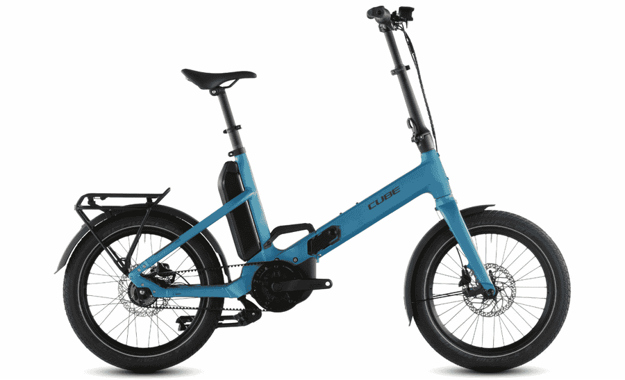 Cube Fold Hybrid Comfort 545 - 20 Zoll 545Wh 5N Faltrad - azure´n´reflex