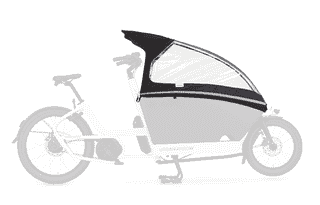 Urban Arrow Regenzelt Family V3 Essential - schwarz