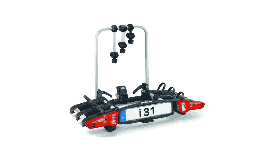 Uebler Kupplungsträger I31 - 60° Abklappwinkel - 3 Fahrräder