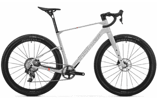 Mondraker ARID CARBON RR - 28 Zoll 12K Diamant - Bunker Grey Fog Grey Flame Red