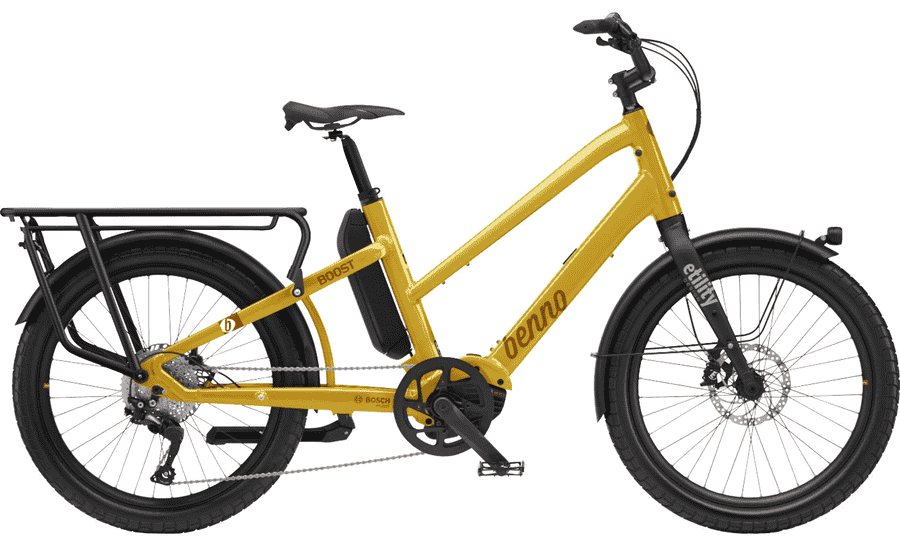 Benno Boost E 10D CX inkl. Family Package - 24 Zoll 545WH 10K Trapez - yellow curry