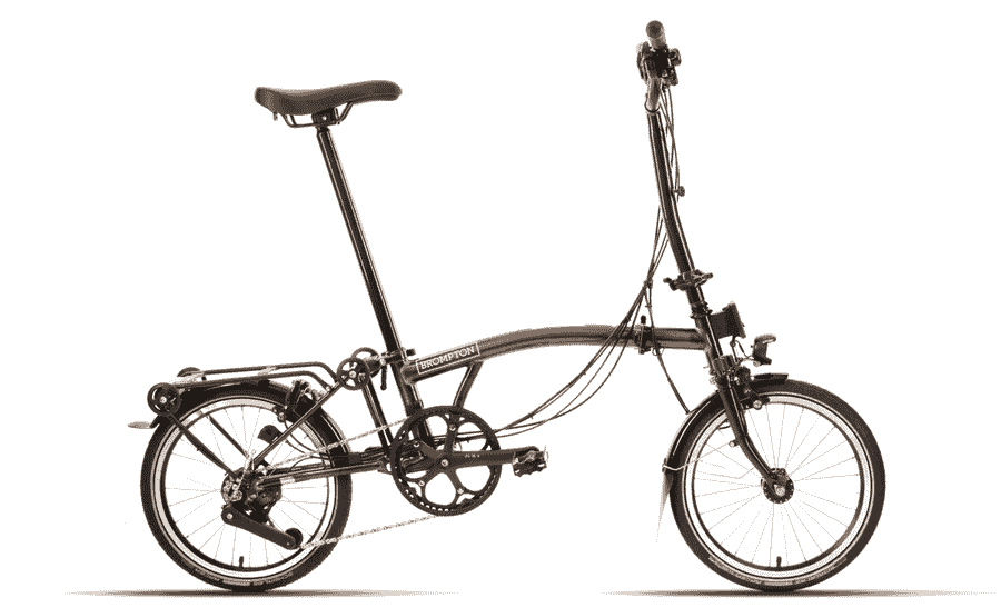 Brompton C-Line Explore - Typ H - 16 Zoll 12K Faltrad - Gloss Black Lacquer