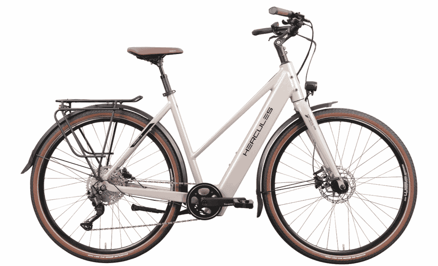 HERCULES Urbanico I-10 - 28 Zoll 410Wh 10K Trapez - beige glossy