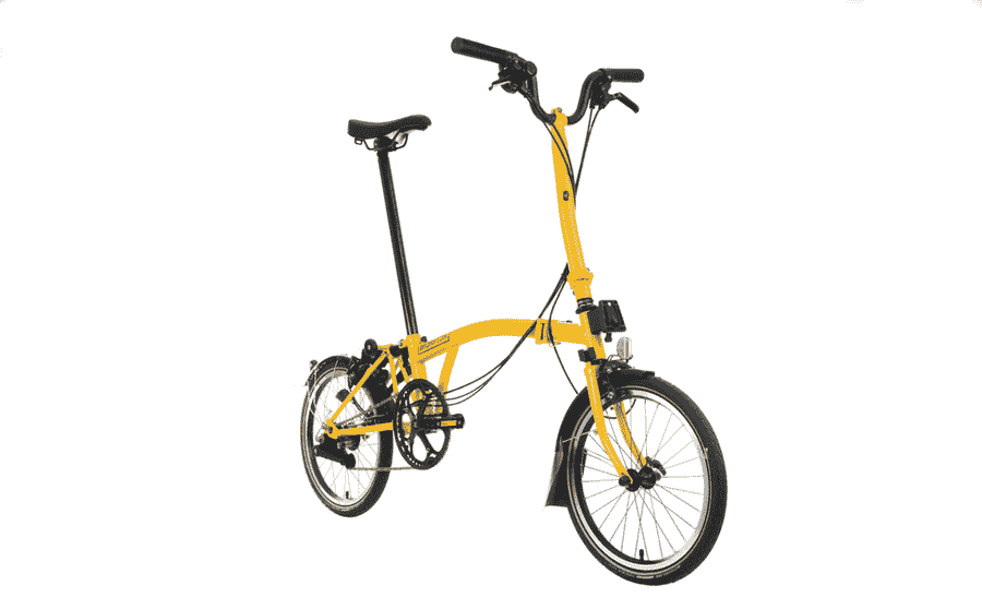 Brompton C-Line Electric Urban 4-speed - Typ H- 16 Zoll 300Wh 4K Faltrad - Bumblebee Yellow