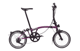 Brompton P Line - Typ M - 16 Zoll 4K Faltrad - Amethyst Lacquer