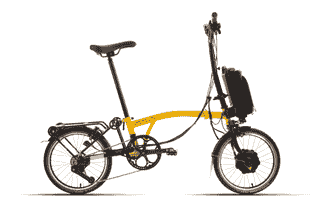 Brompton C-Line Electric Explore - Typ H - 16 Zoll 300Wh 12K Faltrad - Bumblebee Yellow