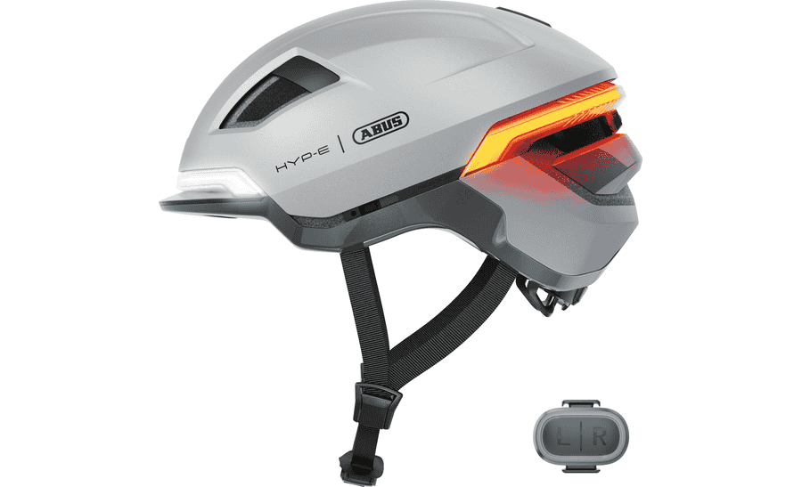 Abus HYP-E Helm - gleam silver