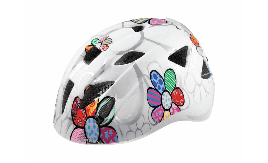 Alpina Ximo Flash Kinderhelm white flower