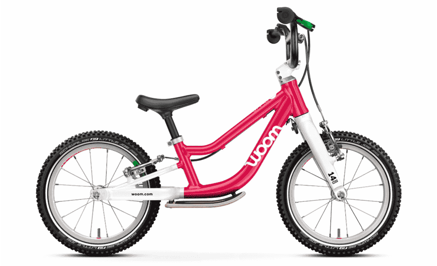 Woom GO 1+  - 14 Zoll Laufrad - hot pink