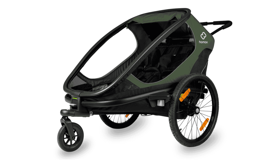Hamax Outback 2 Sitzer - Kinderanhänger - green black